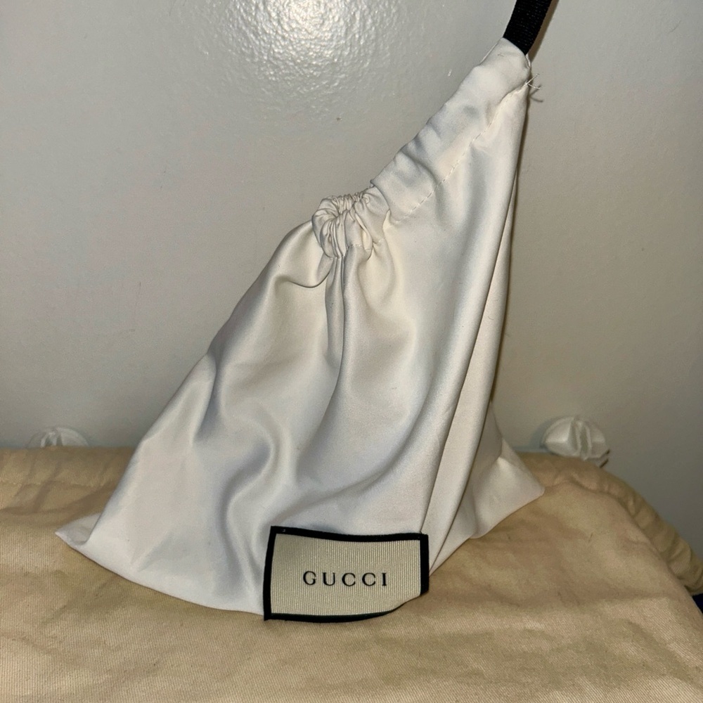 Gucci Brown Monogramed Suede Leather Notepad Holder with Pen. Rare collectors - Picture 11 of 11
